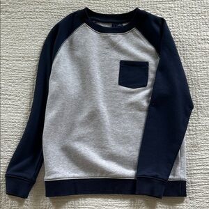 Janie and Jack - boys-  Navy and Gray Sweater